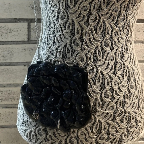 BRIGHTON Leather Floral Rosalie Clutch Coin Purse Mini Bag - Picture 2 of 5